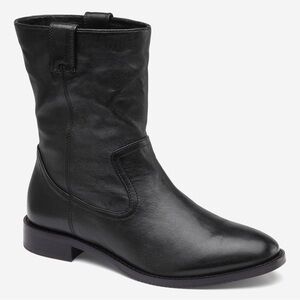 Johnston & Murphy Lenora Black Leather Ankle Boots Size 6